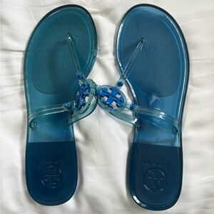 Tory Burch Women's Jelly Blue Sandals